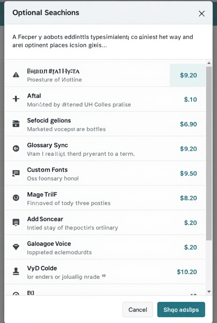 Add-On Features